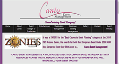 Desktop Screenshot of cantoeventmanagement.com